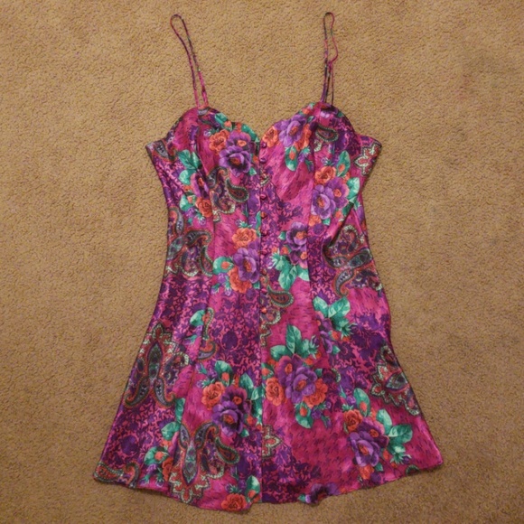 Victoria's Secret Other - Victoria's Secret Pink Night Gown Floral Paisley M